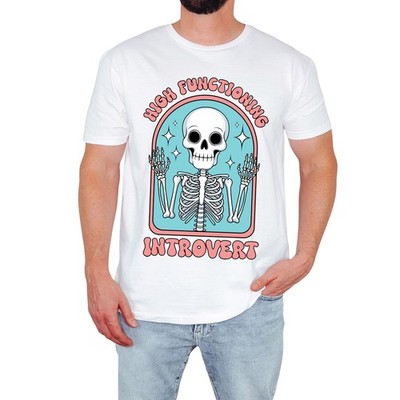 Hochfunktionelles Skelett Herren T-Shirt lustig introvertiert Gothic Geschenk für Ihn