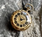 ✩ Vintage TITANIC NUMA Swiss Made 70s pocket watch Gold Plated 17 Jewels