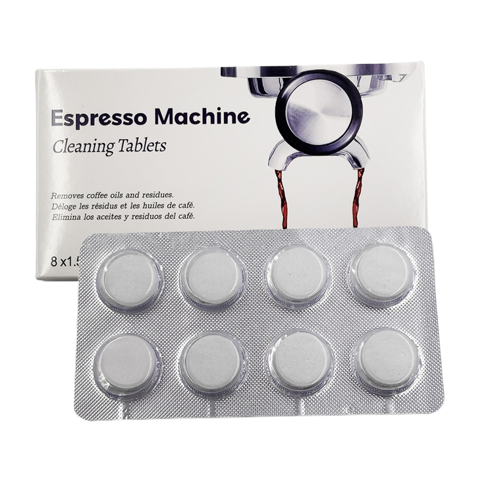 8 Pack Cleaning Tablet Cleaner Residue For BREVILLE Espresso