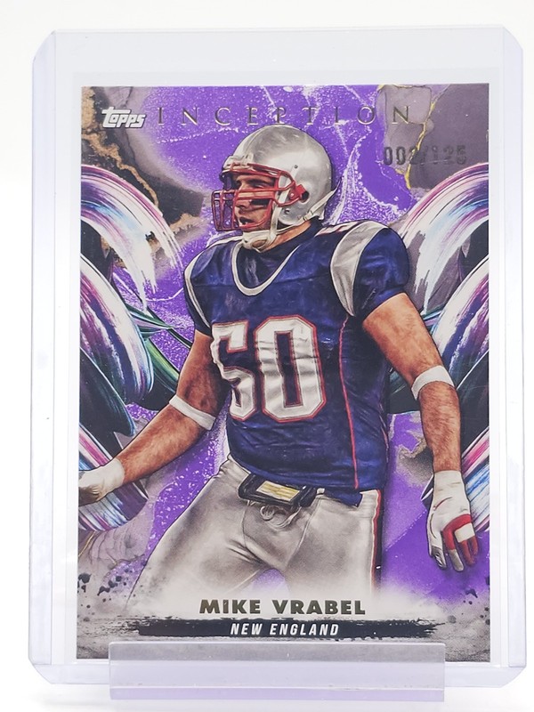 MIKE VRABEL 2024 TOPPS INCEPTION FOOTBALL PURPLE #102 /125 PATRIOTS Q5099
