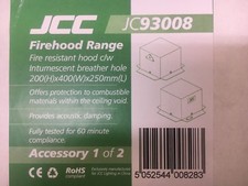 JCC JC93008 FIRE RESISTANT HOOD WITH BREATHER HOLE DIM H. 200mm L. 400mm W 250mm