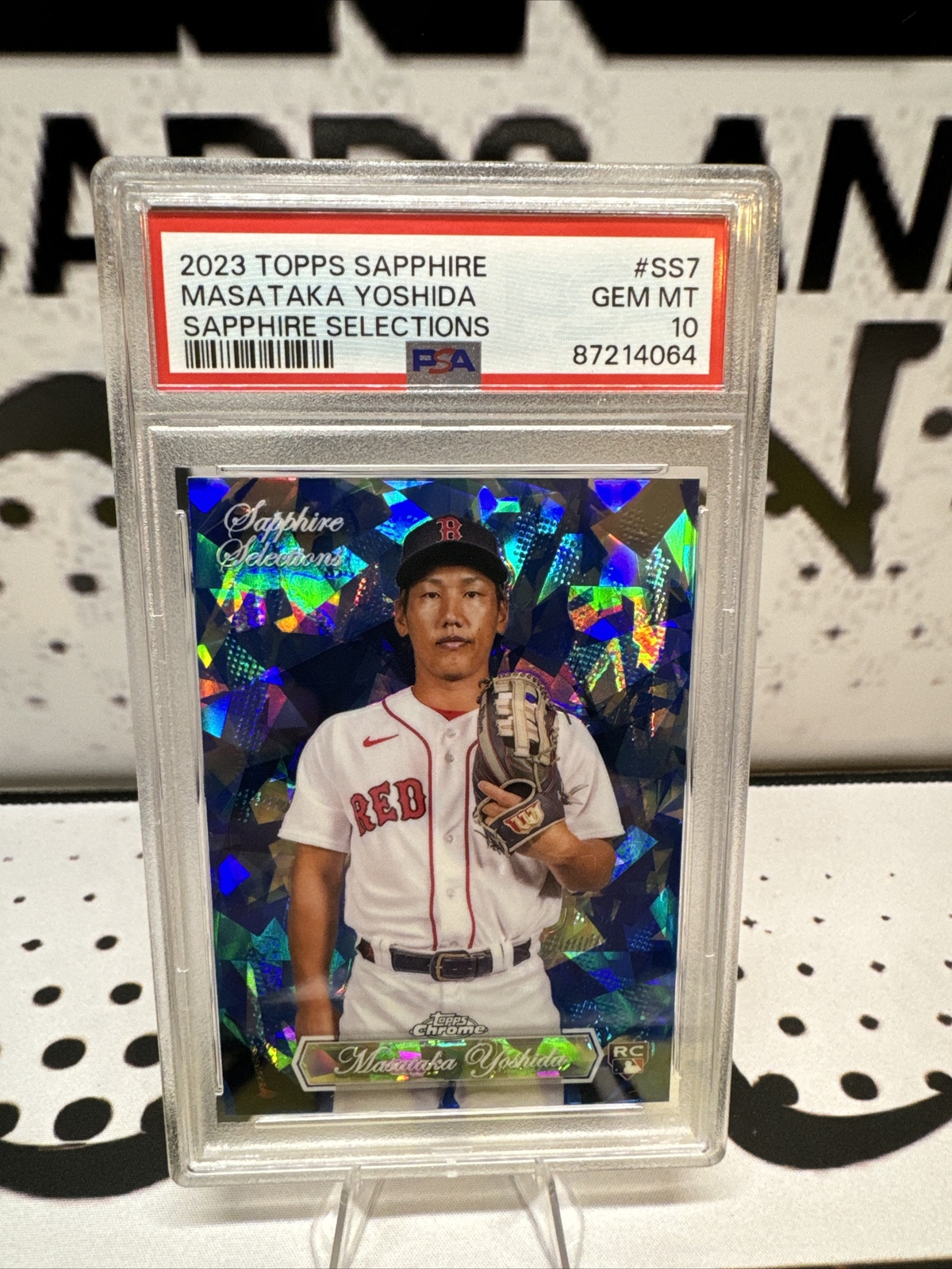 2023 Topps Chrome Sapphire Masataka Yoshida Rookie RC Sapphire Selections Psa 10