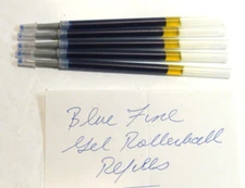 LOT of 5 Replacement Refills for Sharpie S-GEL  Rollerball Gel Ink FINE, BLUE