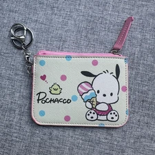 Cute Icecream Pochacoo ID Card Holder Coin Cash Purse Wallet Pouch Keychain Gift