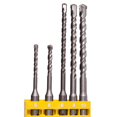 SDS-Plus Betonbohrer Set 5 tlg 5mm 6mm 8mm 10mm Länge 110 und 160 mm