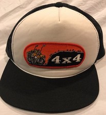 VINTAGE 80s 4x4 Truck Hat Foam Snapback Trucker Mesh Cap Young An