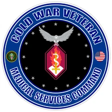 Cold War Veteran Medical Services Command Bumper Sticker Military Vinyl Decal 5"