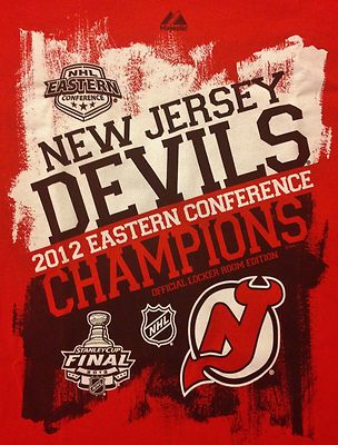 New Jersey Devils Vintage 2012 Eastern Conference Champions Shirt Stanley  Cup S