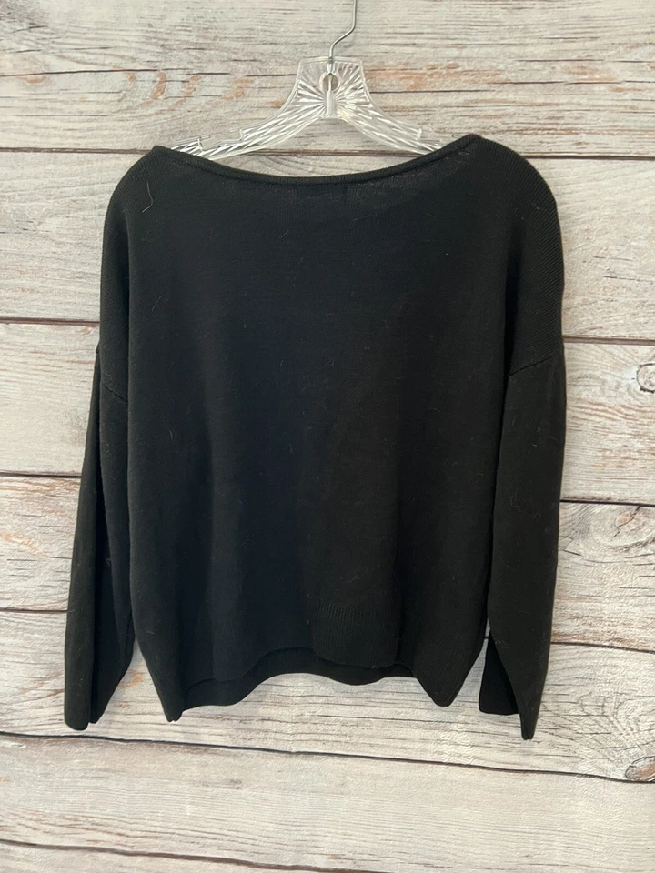 Suéter Pullover Boohoo Negro Tejido L/S Para Mujer Talla Grande Foto 4 de 4