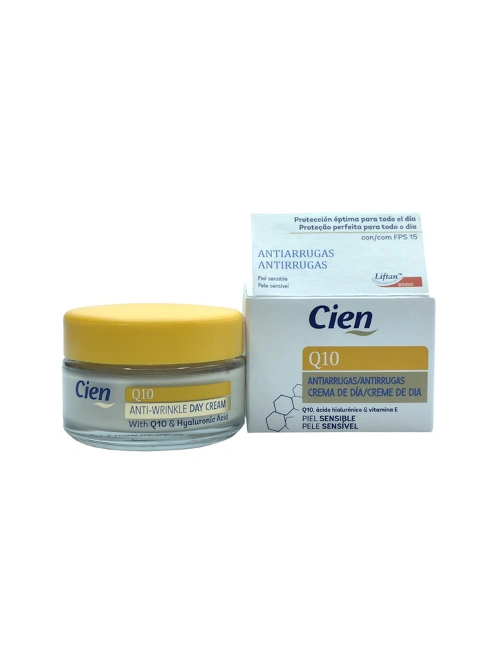 12 x Cien Q10 Gesichtscreme 50ml Anti Aging Tagespflege mit SPF 15  - Bild 3 von 3