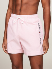 Tommy Hilfiger Men Stripe 5" Swim Trunks Pink Size XXL