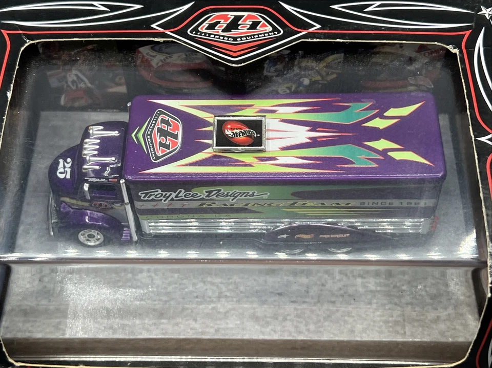 2002 hot wheels TROY LEE DESIGNS 38 FORD COE both BLUE EMPLOYEE 1/500 & PURPLE - Image 4 of 4
