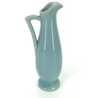 Vintage Shawnee MCM Pottery Powder Blue Slender Pitcher Vase Ewer #1168 USA 8" H