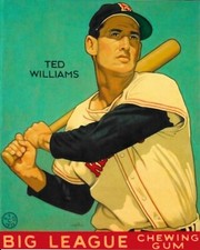 Ted Williams Photo Artwork Boston Red Sox Photo Art 8x10 Baseball Photo Artwork 