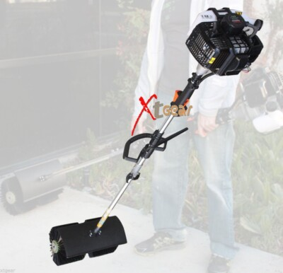 #ad 52cc Gas Power Handheld Sweeper Broom Debris Cleaning Driveway Turf Grass $319.99