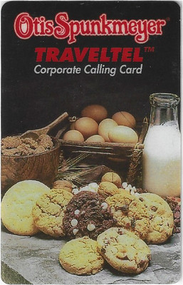 TK 76b Telefonkarte/Phonecard Traveltel 'Otis Spunkmeyer - The Cookie Card Demo