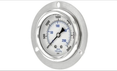 #ad PRO 204LPRO 200 Series Stainless By Brass Pressure Gauge $20.00