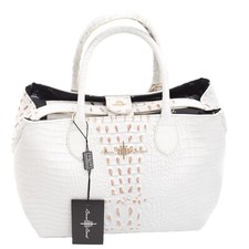 Borsa donna vera pelle pochette estraibile tracolla regolabile artigianale italy