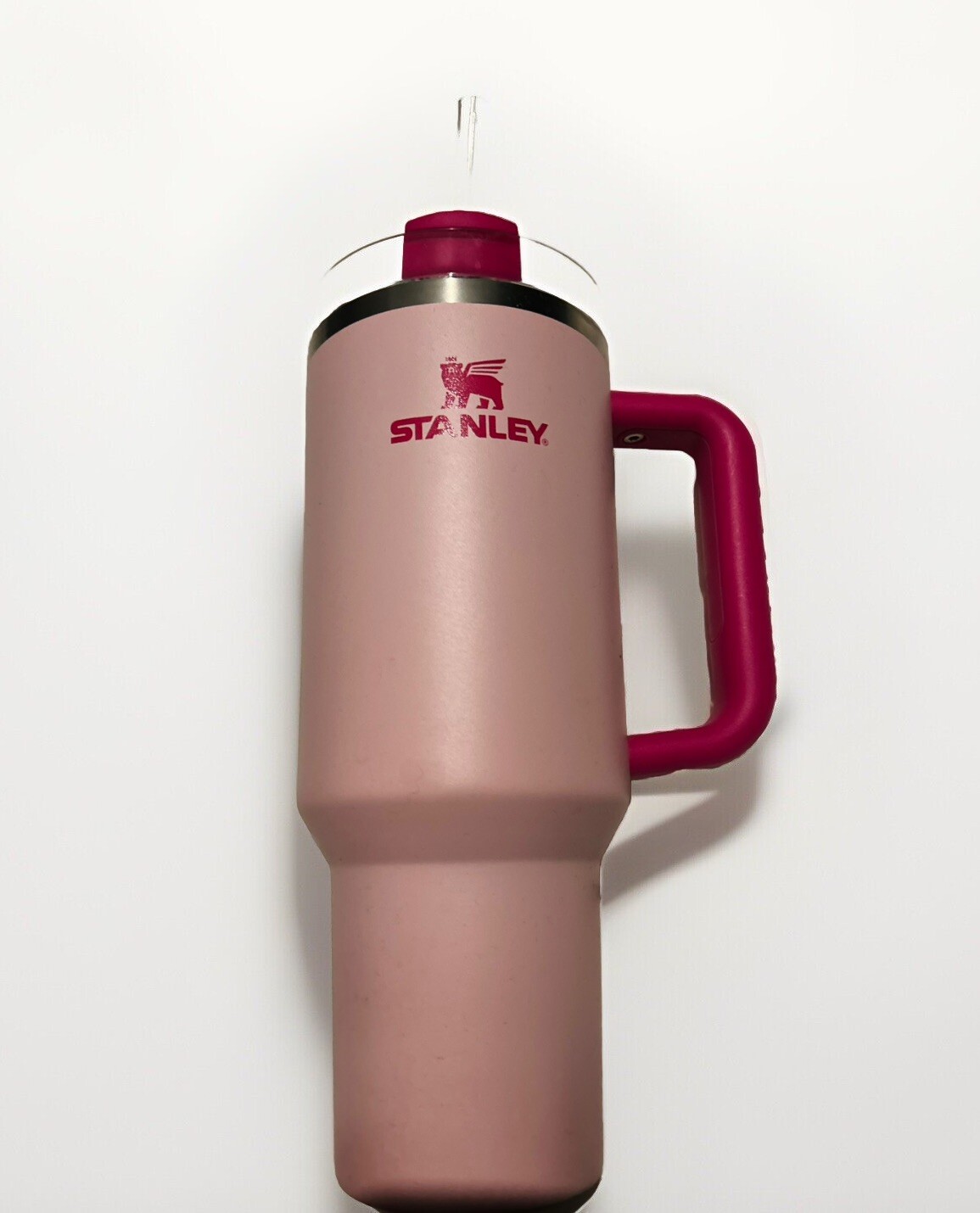 Stanley 40oz Flamingo Pink Tumbler Stainless Steel H2.0 FlowState Quencher
