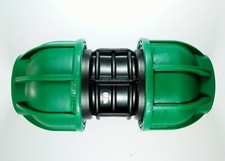 MANICOTTO A COMPRESSIONE D. 25 IN POLIETILENE GIUNTO RACCORDO TUBO IRRIGAZIONE