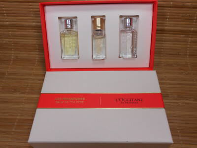 L'occitane En Provence Les Miniatures Eaux de Toilette ~ Set of 3 *Free Ship*