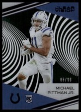 2020 Panini Chronicles #CV-19 Michael Pittman Jr. Clear Vision Rookies Blue #/99