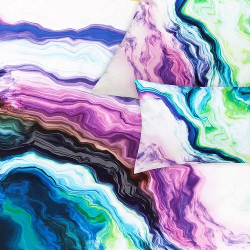 Estella Bettwäsche Colour river Mako Satin 3-teilig 135x200 / 155x220 cm (7504) - Bild 3 von 3