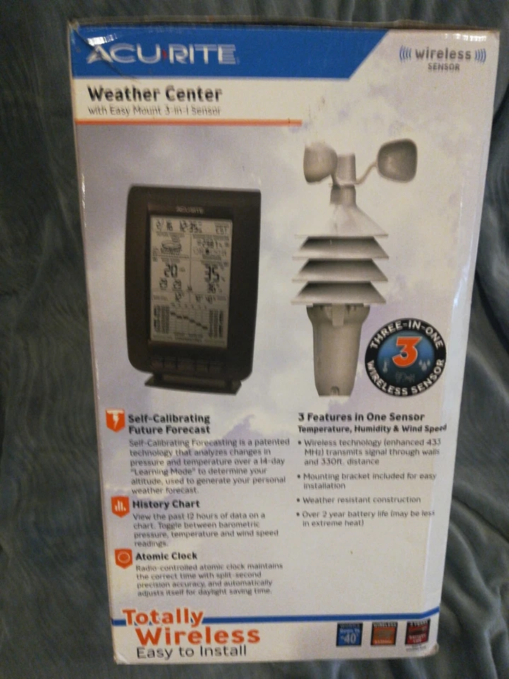 Acu-Rite Wind Weather Center Weather Station 00634A3 Acurite 00634A3 - Image 4 of 4