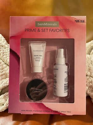 NIB BAREMINERALS PRIME AND SET FAVORITES 