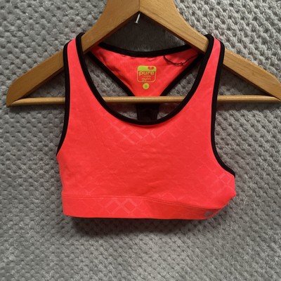 PURE SIMPLE GYM DAMEN OBERTEIL GRÖßE UK SMALL KURZ STRETCH ROSA