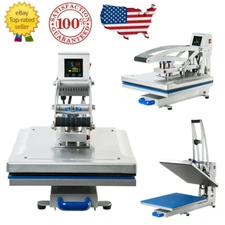 16"x20" Heat Press Machine Auto Open Clamshell Slide Out Base T Shirt Heat Press