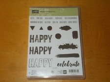 Stampin'Up HAPPY CELEBRATIONS photopolymer stamp set of 22 NEW