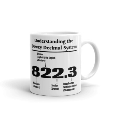 Understanding the Dewey Decimal System Coffee Tea Ceramic Mug Office ...