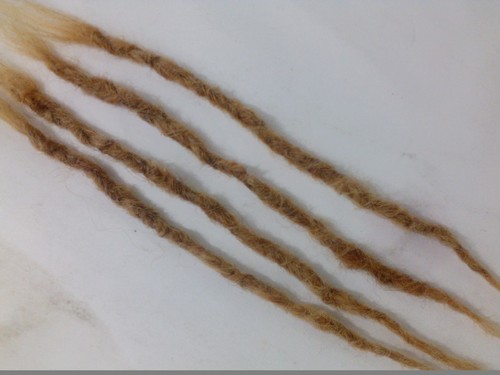 100% Human Hair Locks handmade 10 pices up to 10'' small Blonde virgin ssoft - 第 1/3 張圖片