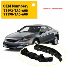 2PCS Left & Right Side Bumper Support Bracket For 2008-2012 Honda Accord Sedan