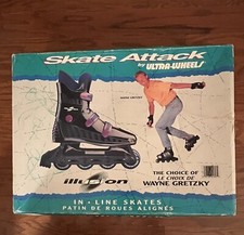 Vtg 1990s Skate Attack by Ultra Wheels Inline Skates Mens Sz 7 Wayne Gretzky VGC