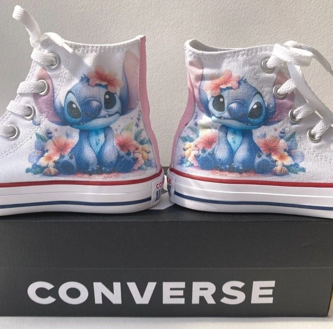 Scarpe da ginnastica Stitch Converse Chuck Taylors Lilo e Stitch regalo personalizzato