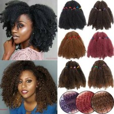 Lady Kinky Curly Afro Bulk Long Box Braids 100 Natural As Human Hair Extensions