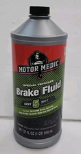 Niteo Products Motor Medic DOT 5 Special vehicles Brake Fluid - 32 oz. 1QT