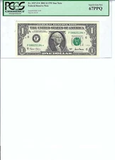 2001 $1 FRN FR1927-F* PCGS 67 PPQ, Atlanta * Note S/N F08825194*!!!