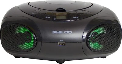 Philco Portable Bluetooth Boombox CD Player with AM/FM Radio and USB Playback
