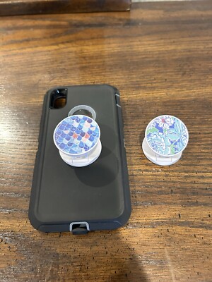Phone Socket Grip Holder - Graphic Design - Universally Compatible- 2 Pack