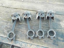 International 504 Ih Tractor Original (4) Engine Motor Pistons W/ Rods & Caps
