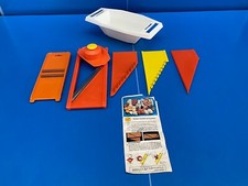 Borner Mandoline Original Set Coupe-légume frites Orange vintage râpe Wonder V