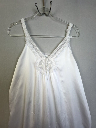 Bert Yelin Iris Nightgown Women Large White Lace Long Sleepwear Bridal Feminine - Picture 3 of 7