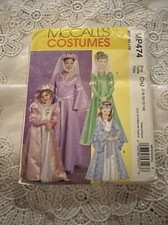 McCall's P474 5207 Costume Renaissance Princess Pattern Dress Size 7-14 Uncut