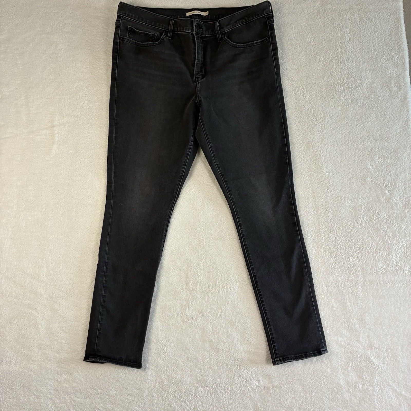 Levis 311 Shaping Skinny Jeans Womens 32 Black High Rise Stretch Denim