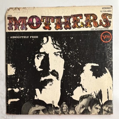 The Mothers of Invention Absolutely Free LP Vinyl Verve Rock V/V6-5013 Album