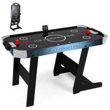 Foldable Air Hockey Table for Kids  Adults with Digital LED Scoreboard