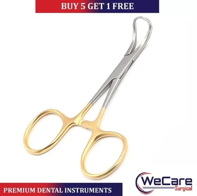 WECARE SURGICAL Backhaus Towel Clamp 5.25" Forceps GOLD Surgical Stainless Steel German Grade